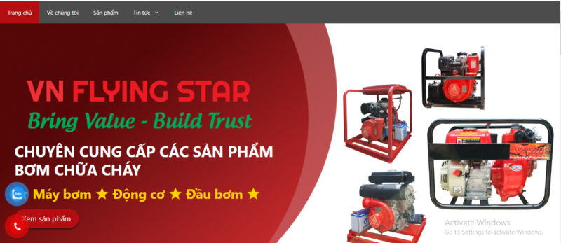 Golden Bee Media thiết kế website chuẩn SEO cho Flying Star Việt Nam